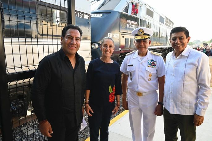 LÍNEA K DEL TREN INTEROCEÁNICO: PRESIDENTA CLAUDIA SHEINBAUM INAUGURA ESTACIONES TONALÁ Y ARRIAGA EN CHIAPAS